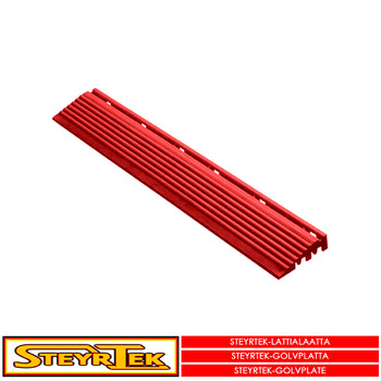 "Lattialaatan reunapala, fire red uros 6 kpl